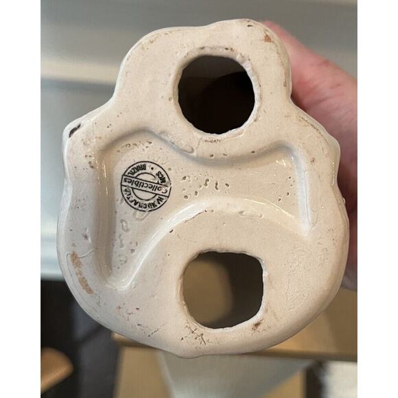 Vintage Ceramic Lusterware Elephant Figurine Lucky Trunk Up Sculpture Brazil 7”T - Picture 6 of 7